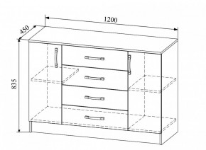Комод Софи СКМ 1200.1 в Искитиме - iskitim.mebelnovo.ru | фото
