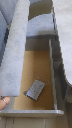 Кухонный уголок Миссия V велюр (цемент) в Искитиме - iskitim.mebelnovo.ru | фото