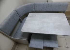 Кухонный уголок Миссия V велюр (цемент) в Искитиме - iskitim.mebelnovo.ru | фото