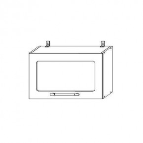 Опера ВПГС 600 шкаф верхний горизонтальный со стеклом в Искитиме - iskitim.mebelnovo.ru | фото