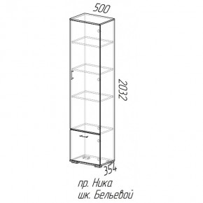 Шкаф бельевой Ника 500 в Искитиме - iskitim.mebelnovo.ru | фото