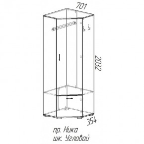 Шкаф угловой Ника в Искитиме - iskitim.mebelnovo.ru | фото