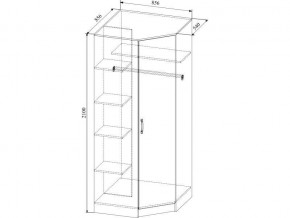 Шкаф угловой Софи СШУ 860.1 в Искитиме - iskitim.mebelnovo.ru | фото