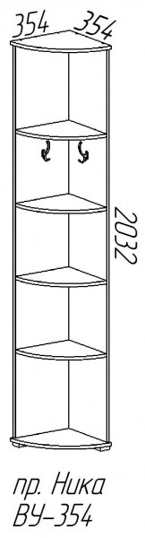 Вешалка-пенал Ника в Искитиме - iskitim.mebelnovo.ru | фото