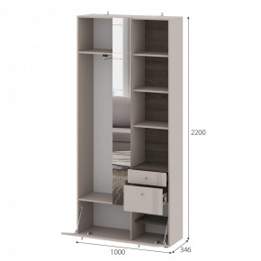 Вешалка с зеркалом Одетта (ВШ1) в Искитиме - iskitim.mebelnovo.ru | фото